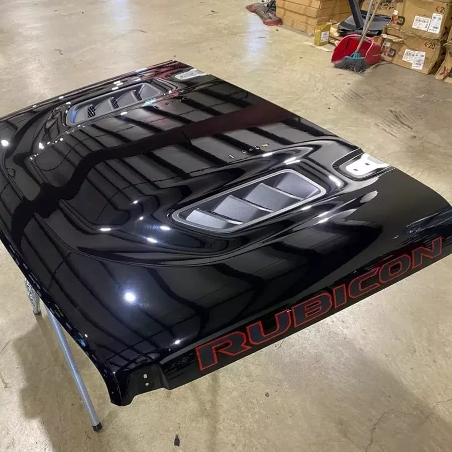 2018–2024 Jeep Wrangler JL / Gladiator JT Rubicon OEM Hood Assembly PX8 Black