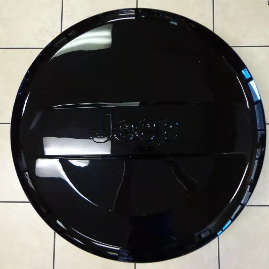 2007–2016 Jeep Wrangler OEM Hard Spare Tire Cover Gloss Black