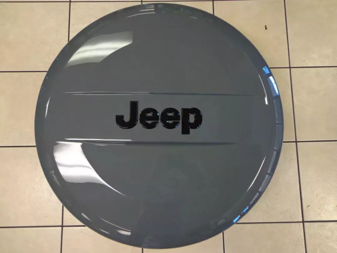 2014–2015 Jeep Wrangler Hard Shell Spare Tire Cover Diesel Grey OEM Style