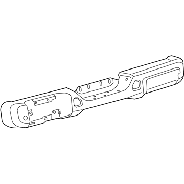 Mopar 6QE24RXFAB Bumper, Rear